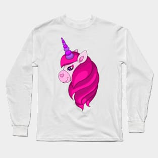 Pink Unicorn Long Sleeve T-Shirt